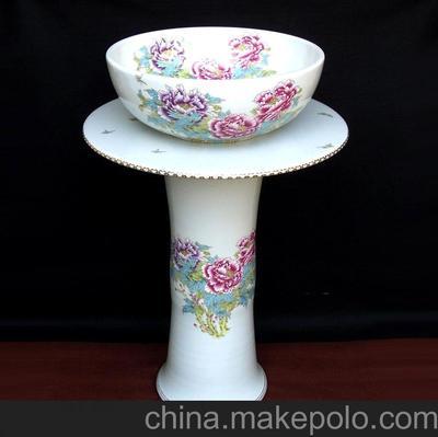 洗手间陶瓷立柱洗面盆 洗手盆卫浴洁具佳美艺135图片,洗手间陶瓷立柱洗面盆 洗手盆卫浴洁具佳美艺135图片大全,景德镇市美佳陶瓷制品厂-5-